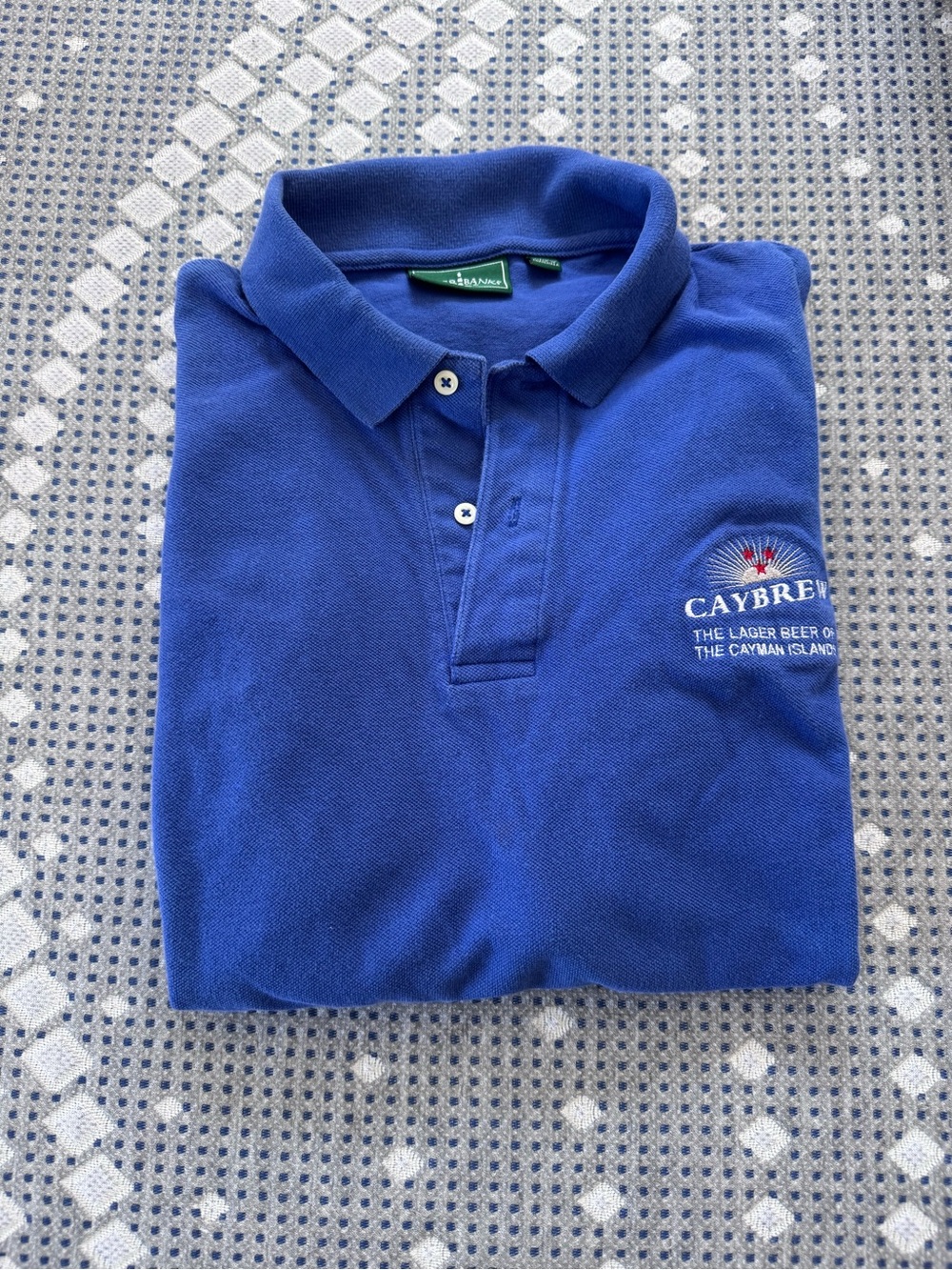 Caybrew Blue Men's Short Sleeve Polo Shirt
